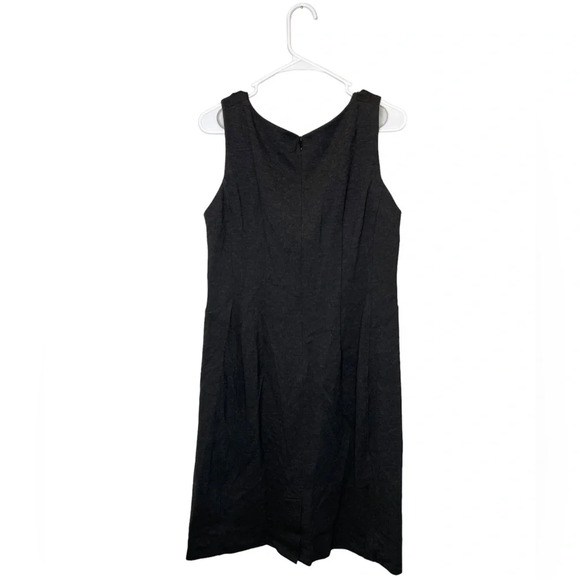 MM. Lafleur The Lydia Charcoal Sleeveless Twisted Tank Dress Size 16 - Picture 3 of 10